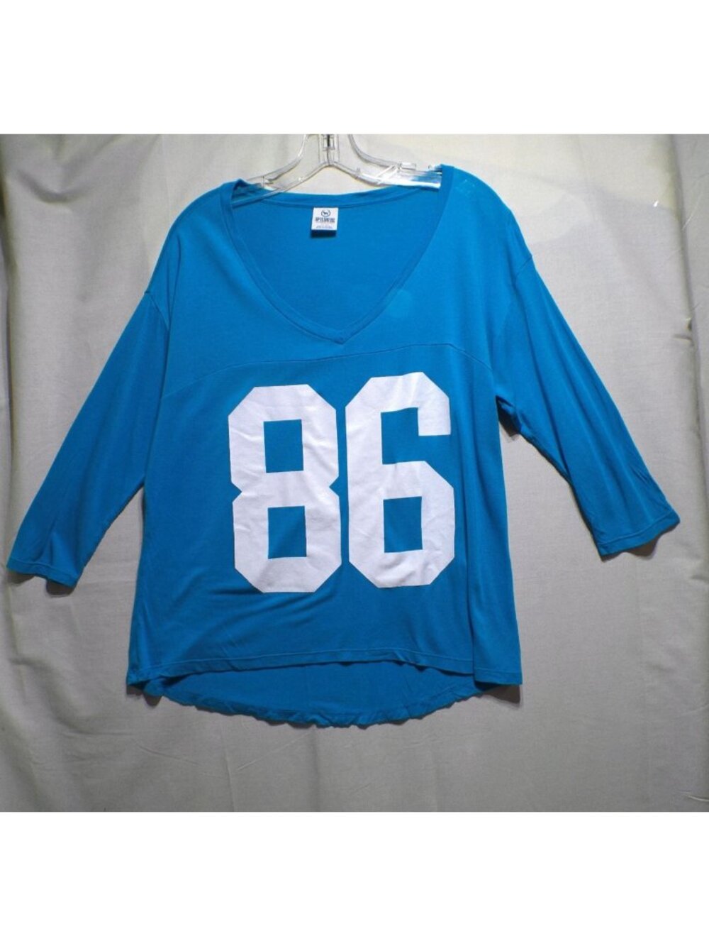 Victoria's Secret PINK T Shirt Blue 86 Size Medium Football